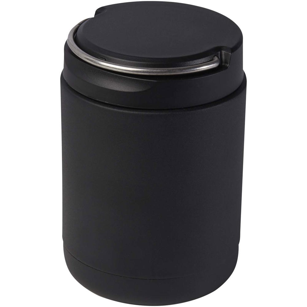 Doveron 500 ml geïsoleerde lunchpot van gerecycled roestvrij staal - kopen of bedrukken - Zwart