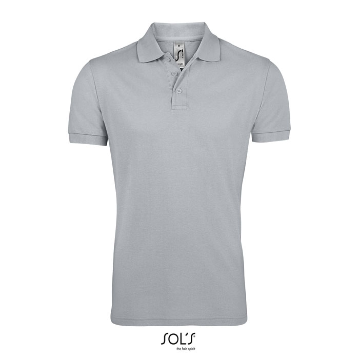 PRIME MEN - PRIME heren polo 200g - bedrukt of onbedrukt verkrijgbaar - Zuiver Grijs