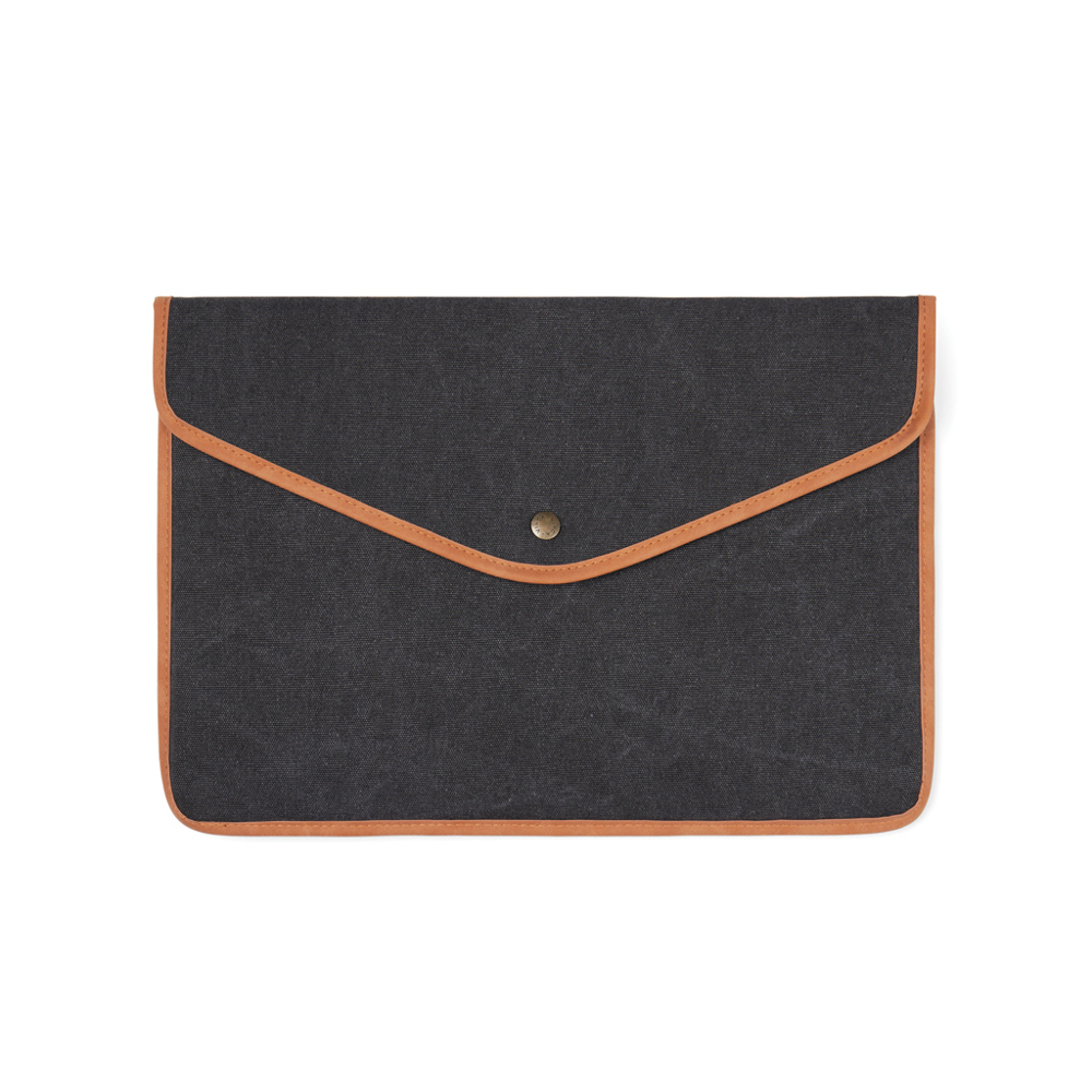 VINGA Bosler GRS recycled canvas 16" laptop sleeve - met logo of onbedrukt bestellen