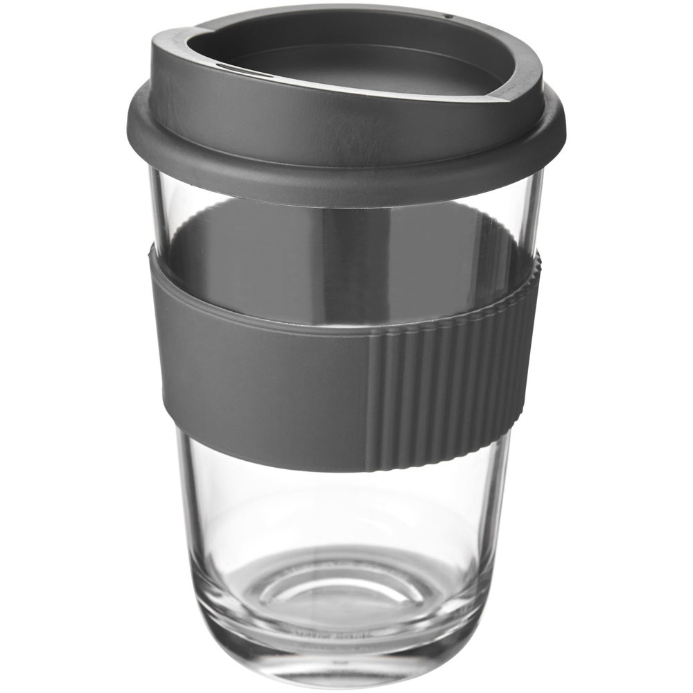 Americano® Cortado 300 ml beker met grip - voor bedrijven en relatiegeschenken - grijs
