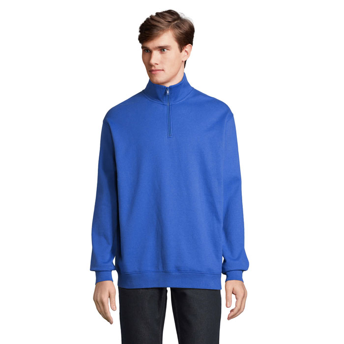 CONRAD - CONRAD Sweater met Rits - kopen of bedrukken - Koningsblauw