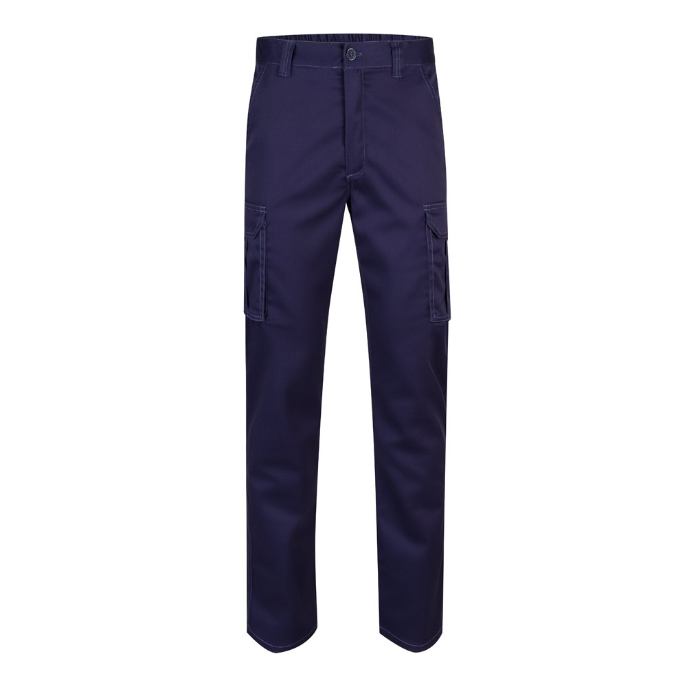 VL LUGH. Stretch broek met meerdere zakken (240 g/m²) van katoen (46%), EME (38%) en polyester (16%) - kopen - Blauw
