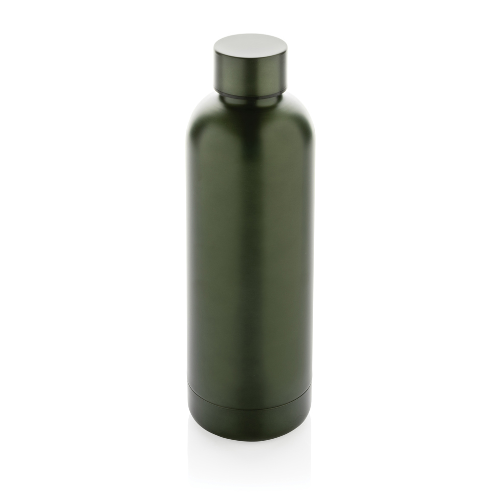 RCS gerecycled roestvrijstalen Impact vacuümfles - kopen of bedrukken - groen (± PMS 5615 C)
