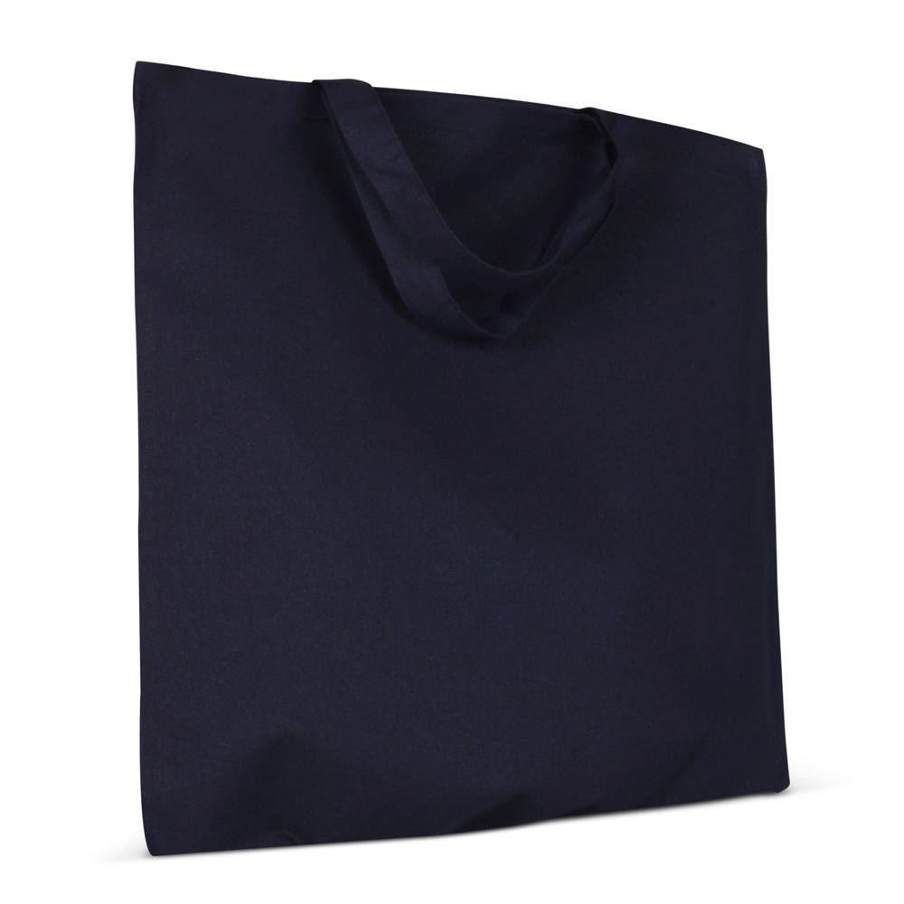 Schoudertas OEKO-TEX® gekleurd kort 140g/m² 38x42 cm - bedrukt of onbedrukt verkrijgbaar - donkerblauw