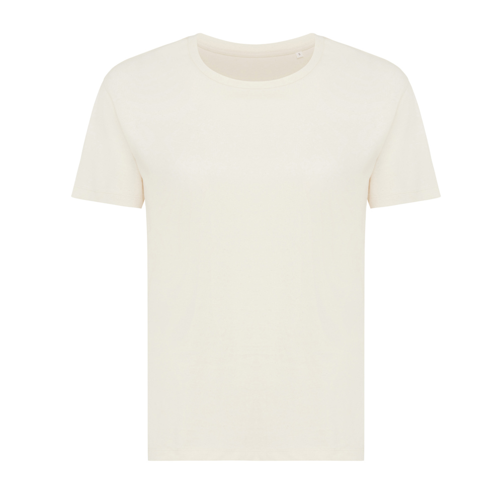 IQONIQ Yala dames lichtgewicht gerecycled katoen t-shirt - bedrukt of onbedrukt verkrijgbaar - natural raw (± PMS natural raw undyed)