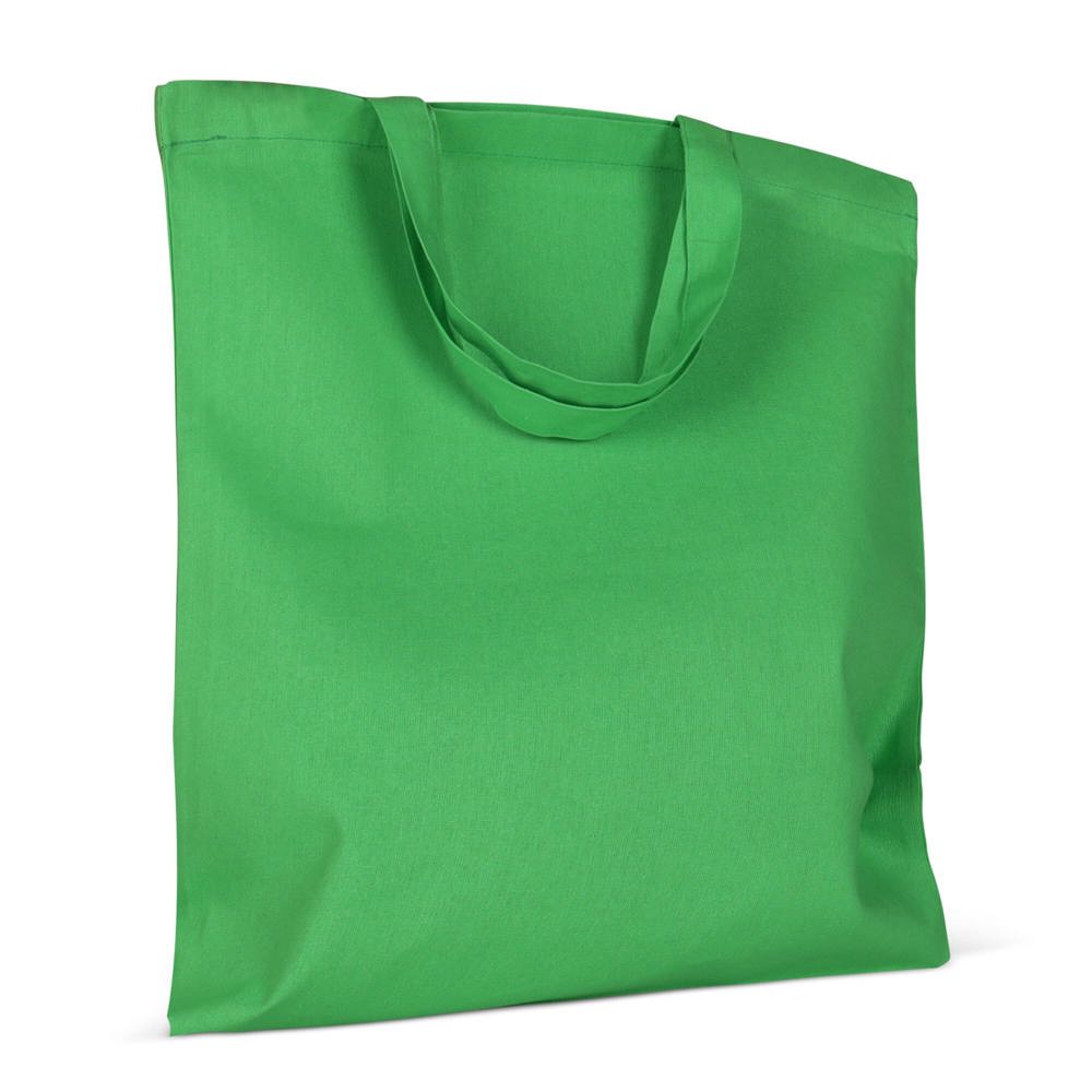 Schoudertas OEKO-TEX® gekleurd kort 140g/m² 38x42 cm - bedrukt of onbedrukt verkrijgbaar - lichtgroen