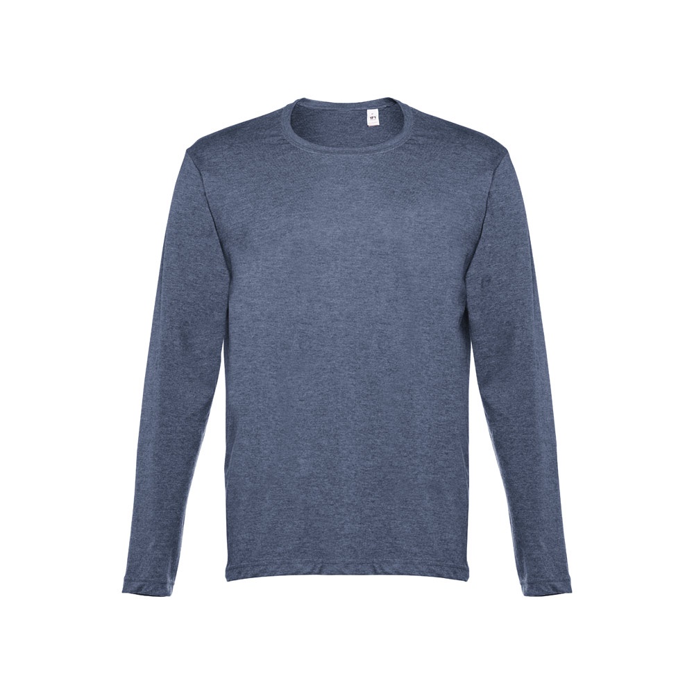 THC BUCHAREST. T-shirt met lange mouwen voor mannen - met logo of onbedrukt bestellen - Heide blauw