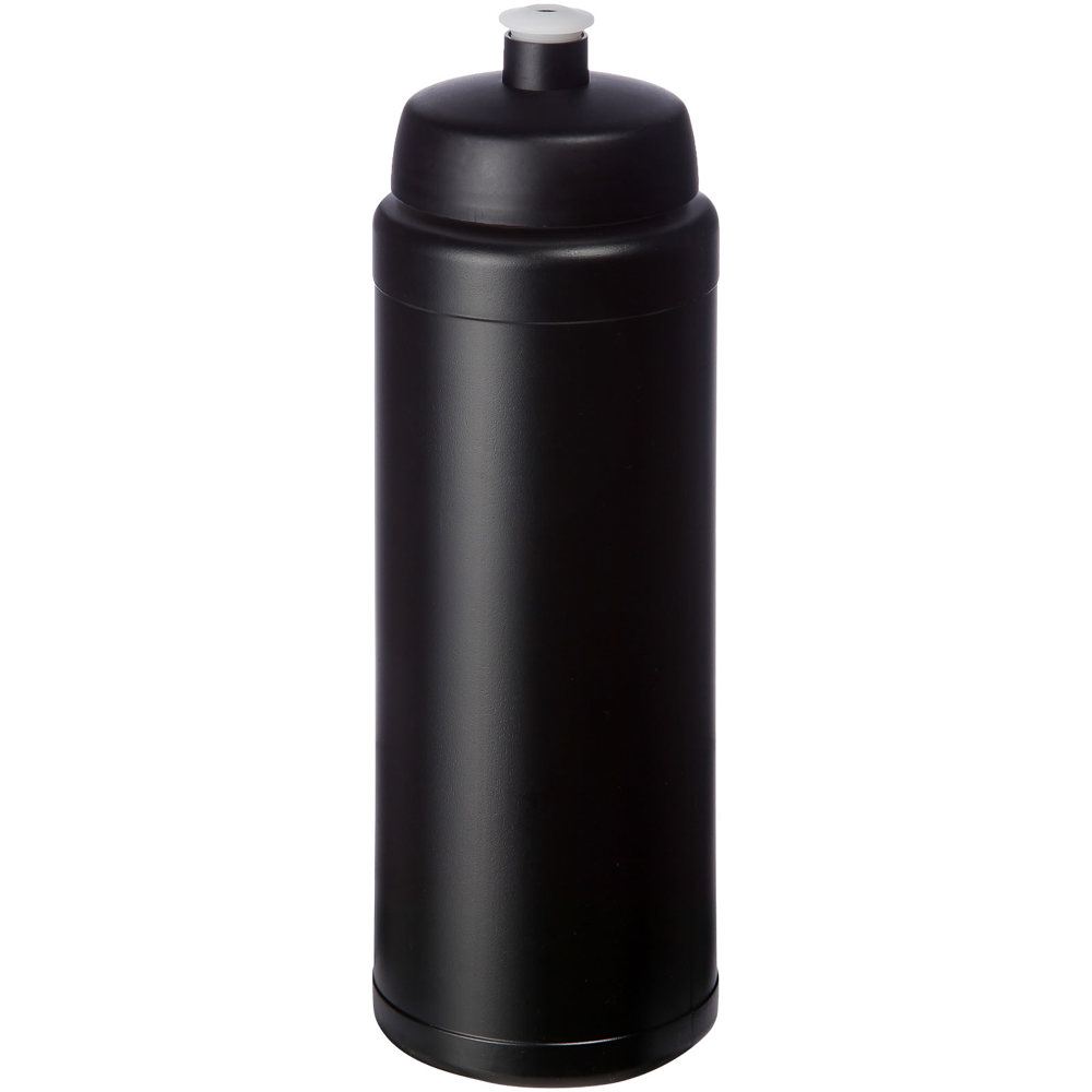Baseline® Plus grip 750 ml sportfles met sportdeksel - bedrukt of onbedrukt verkrijgbaar - Zwart