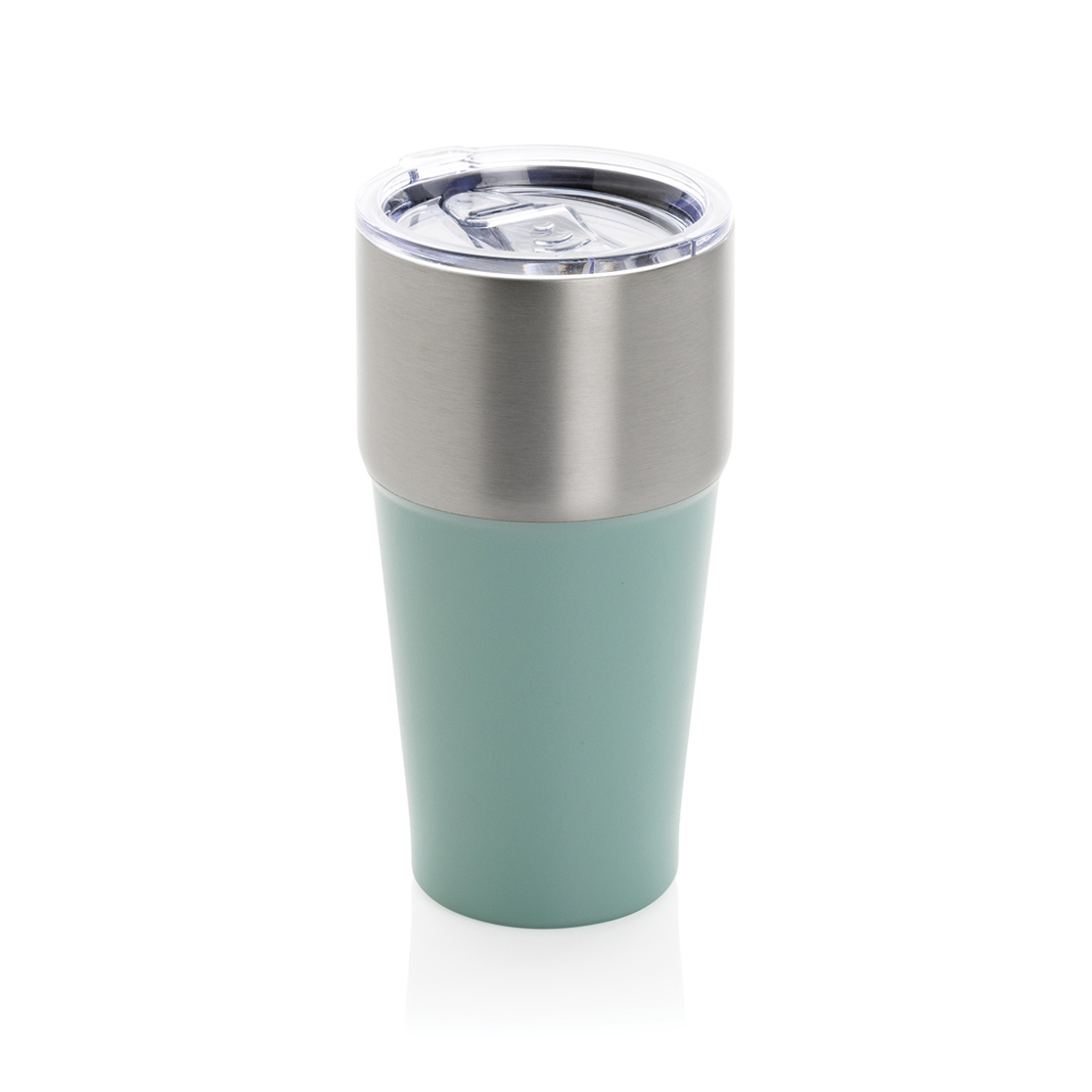 Fluid RCS gerecycled RVS beker 500ML - met logo of onbedrukt bestellen - groen (± PMS 5565)