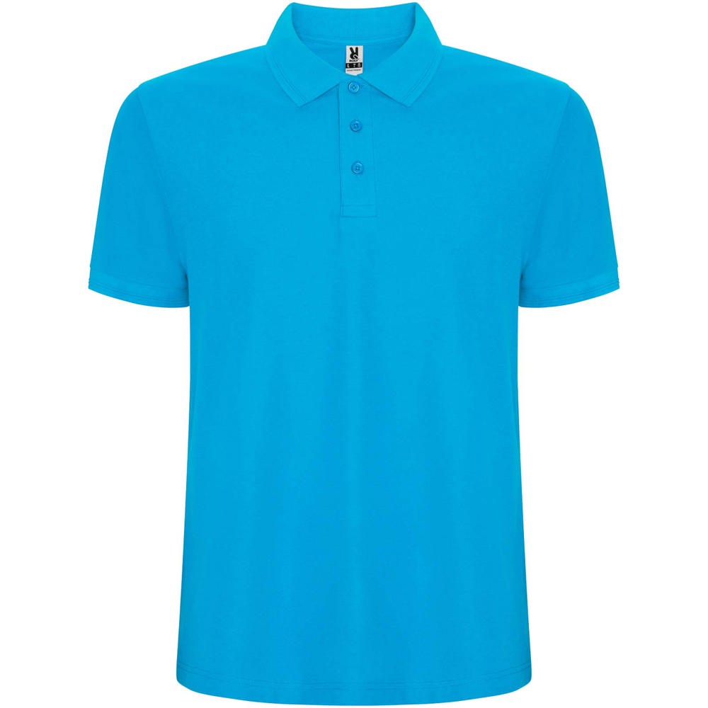 Pagaso Premium herenpolo met korte mouwen - kopen of bedrukken - Turkoois