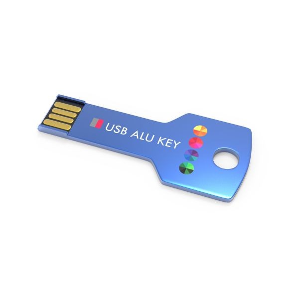USB Stick Alu Key- Rood- 4GB 2.0