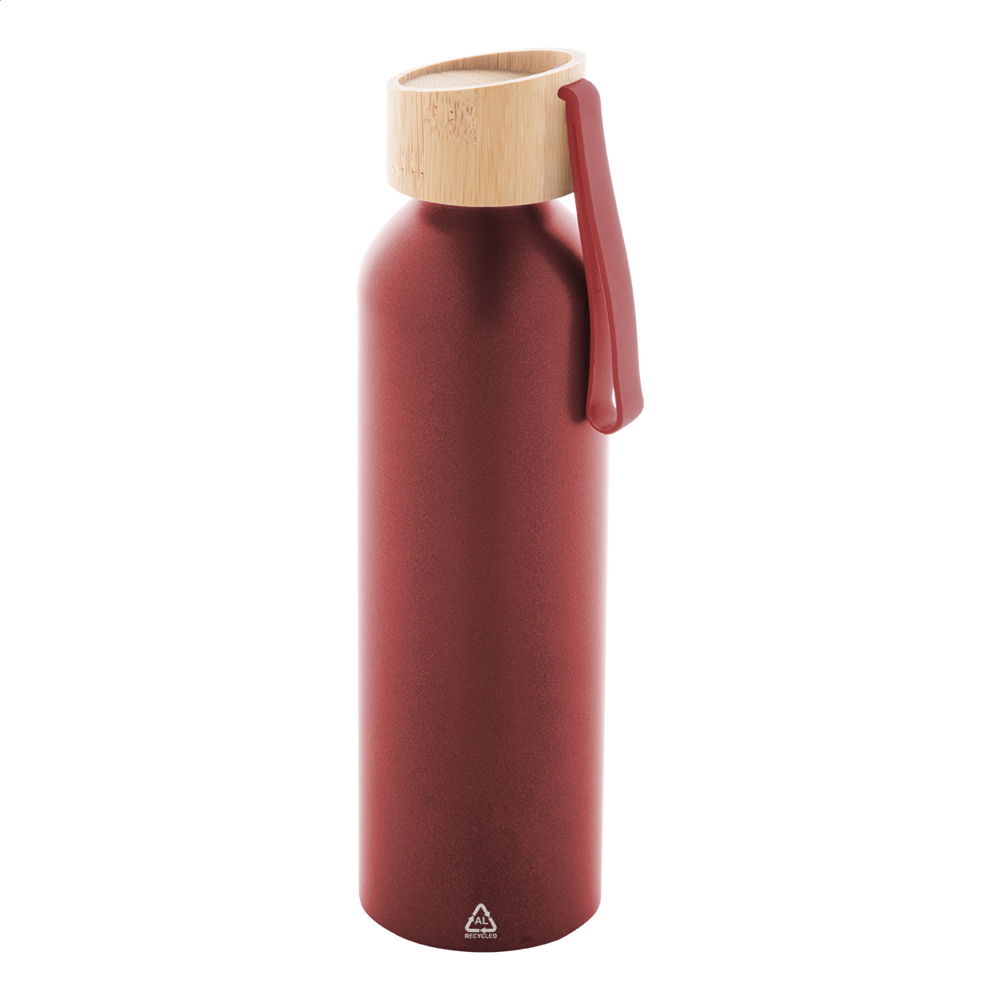 Ralusip Plus - gerecyclede aluminium fles - bedrukt of onbedrukt verkrijgbaar - rood