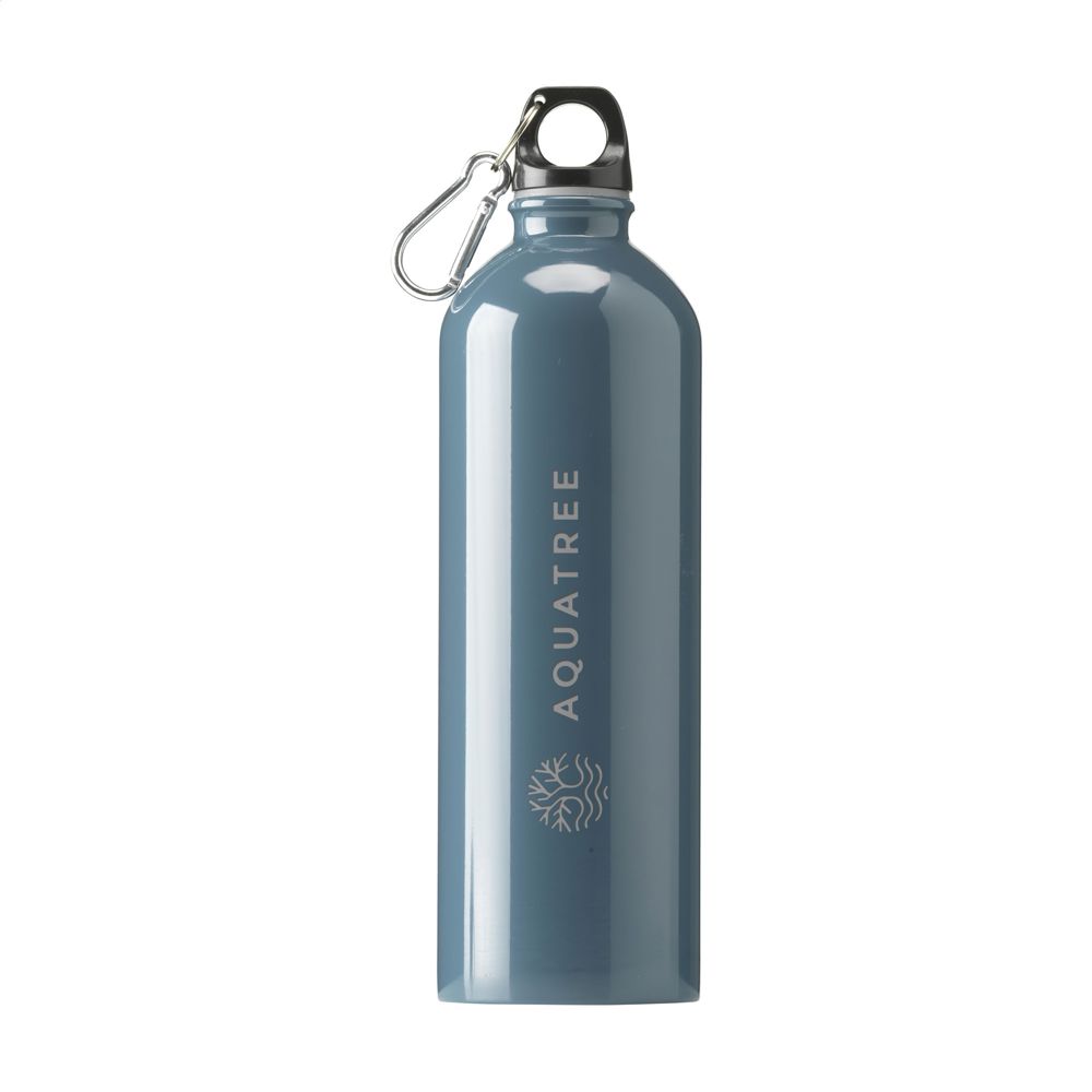 SteelForce RCS Recycled Steel Bottle 750 ml - met logo of onbedrukt bestellen - blauw/groen