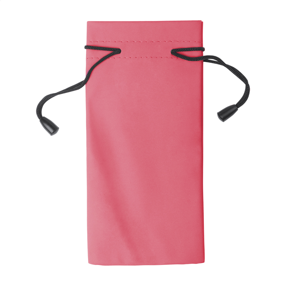 Stringa - etui voor zonnebril - bedrukt of onbedrukt verkrijgbaar - rood/zwart