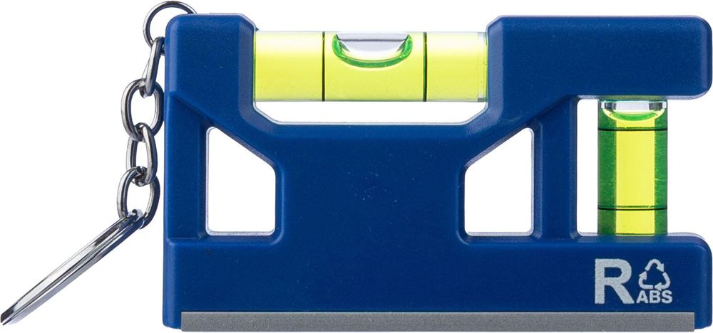 Gerecycled ABS sleutelhanger met waterpas Indira
