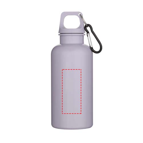 Oregon 400 ml effen waterfles van RCS gecertificeerd gerecycled plastic met karabijnhaak 