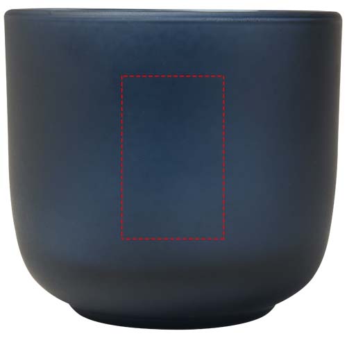 Male glazen bekers van 200 ml met matte afwerking, set van 2