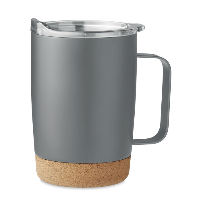 RUBY - Doppelwandiger Becher 300ml - bedrukt of onbedrukt verkrijgbaar - Grijs