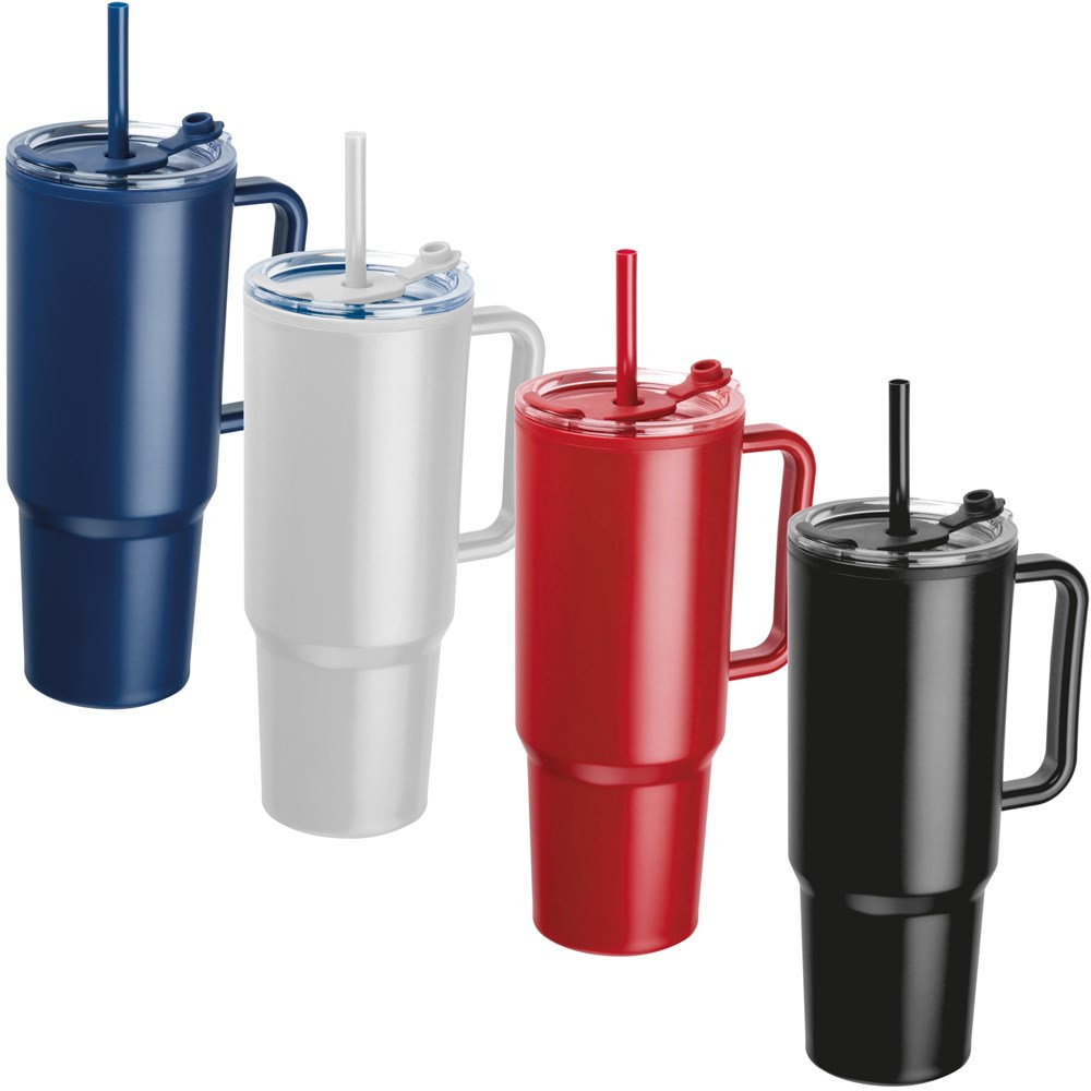 Dubbelwandige XXL drinkbeker, 1200 ml - met logo of onbedrukt bestellen