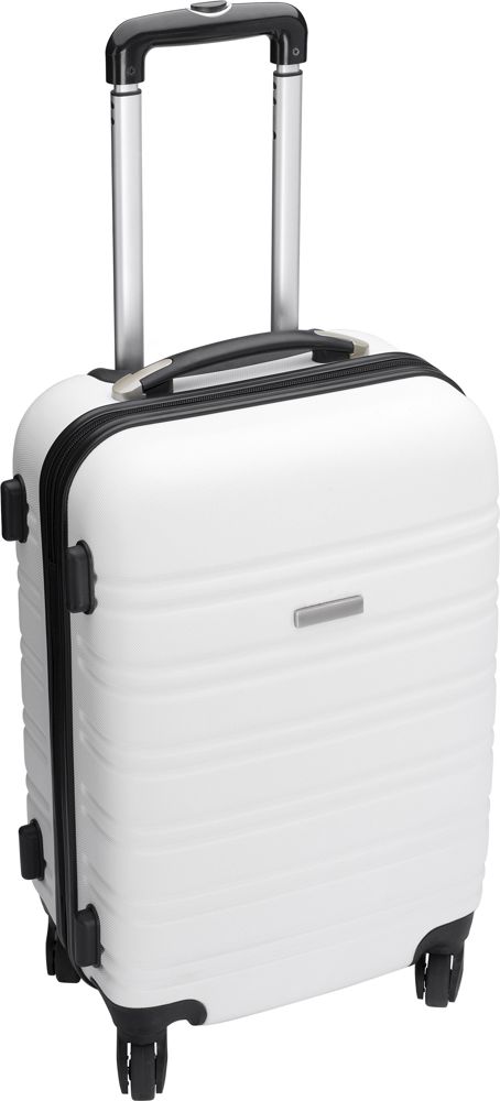 Trolley, 4 wielen, 18'/46 cms Serafina - met logo of onbedrukt bestellen - Wit
