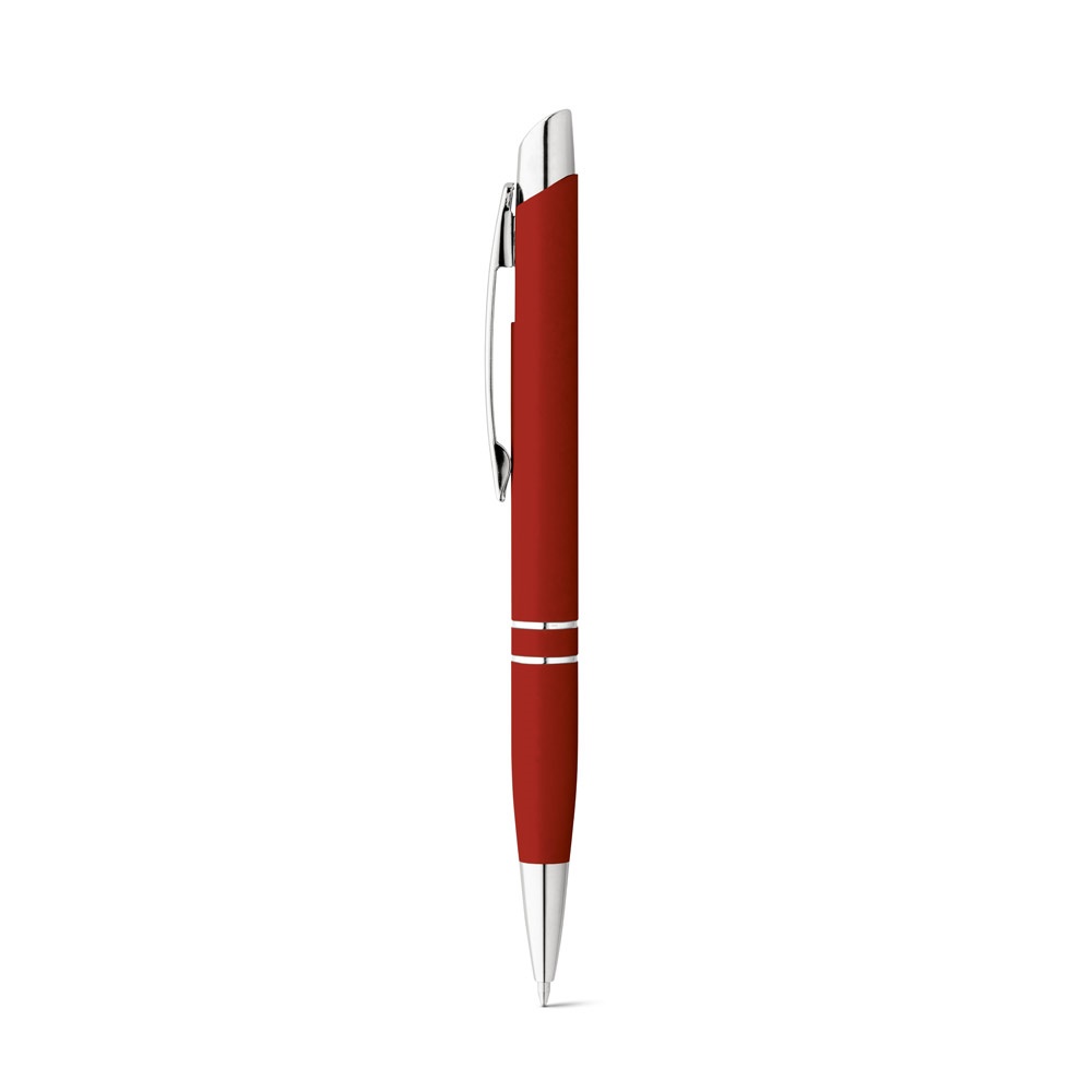 MARIETA SOFT. Aluminium balpen met clip - voor bedrijven en relatiegeschenken - Bordeaux rood