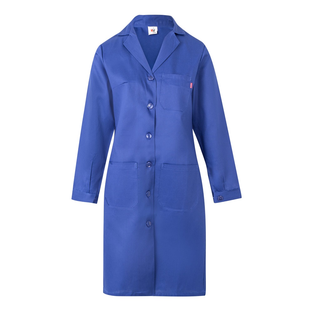 VL RAMA. Keperstofsok met lange mouwen (175g/m²), van keperstof katoen (35%) en polyester (65%) - met logo of - Royal Blauw