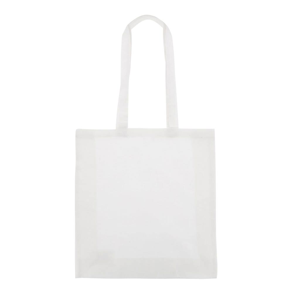 Draagtas gerecycled katoen met bodem 140g/m² 38x10x42cm