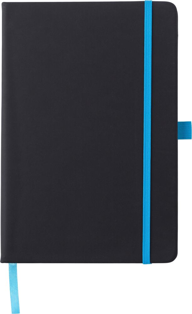 PU notitieboek Charlene - met logo of onbedrukt bestellen - Lichtblauw