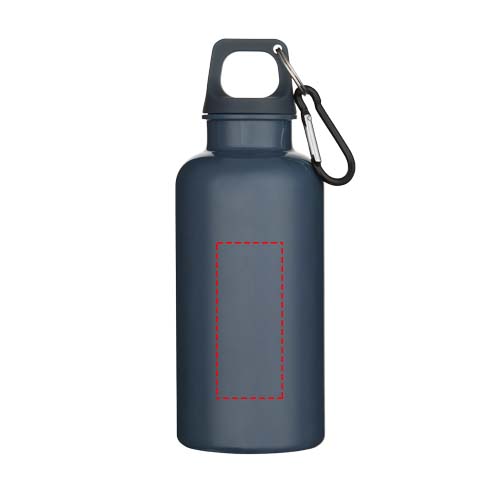 Oregon 400 ml effen waterfles van RCS gecertificeerd gerecycled plastic met karabijnhaak 