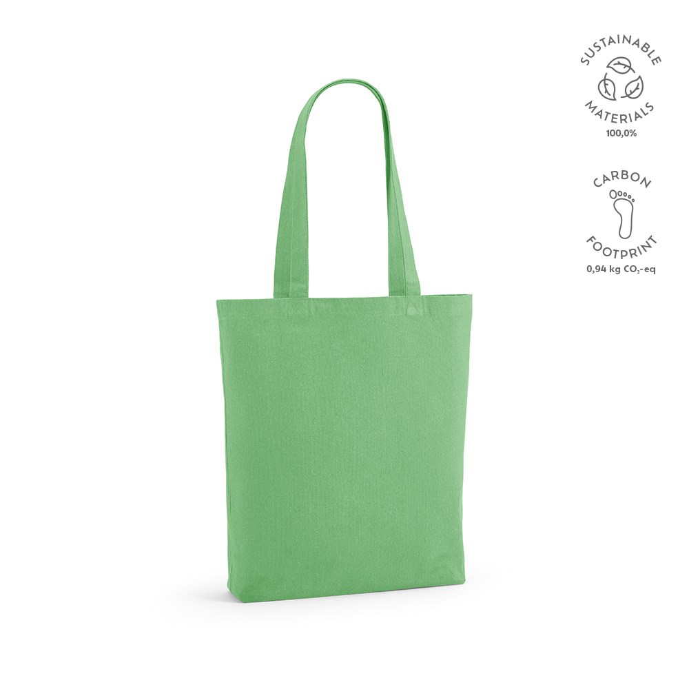 Logan boodschappentas gerecycled katoen 280 gsm - voor bedrijven en relatiegeschenken - lichtgroen