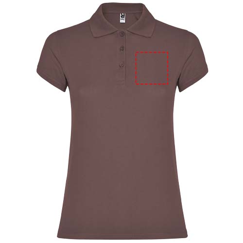Star 200 g/m² damespolo met korte mouwen