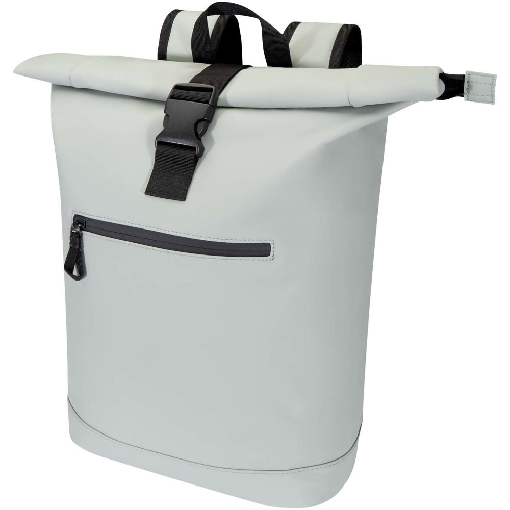 Resi Plus 15 inch GRS gerecyclede roltop rugzak 18 l - voor bedrijven en relatiegeschenken - Grijs
