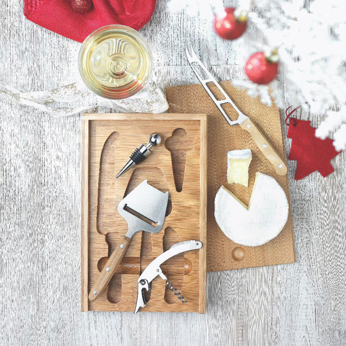 WINE&CHEESE - Kaas- en wijnset - voor bedrijven en relatiegeschenken