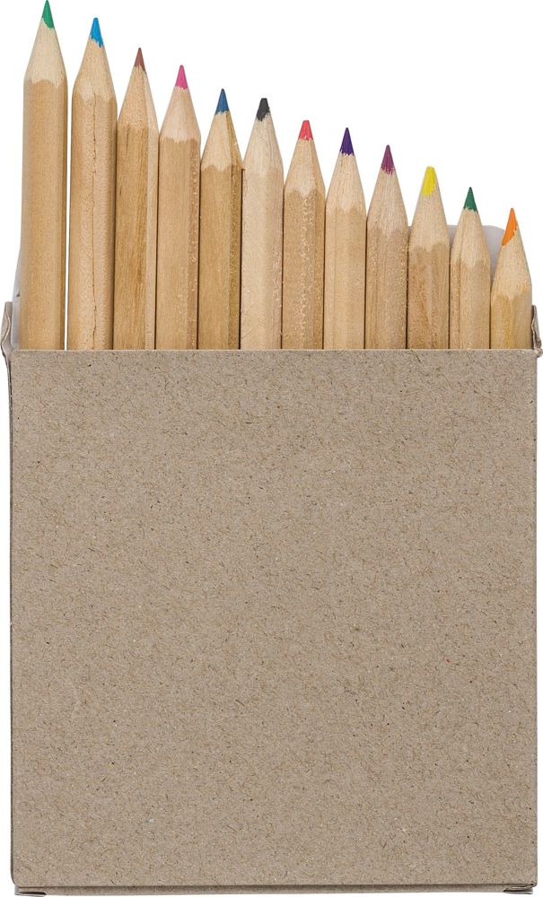 Houten Kleurpotloden Devin - bedrukt of onbedrukt verkrijgbaar