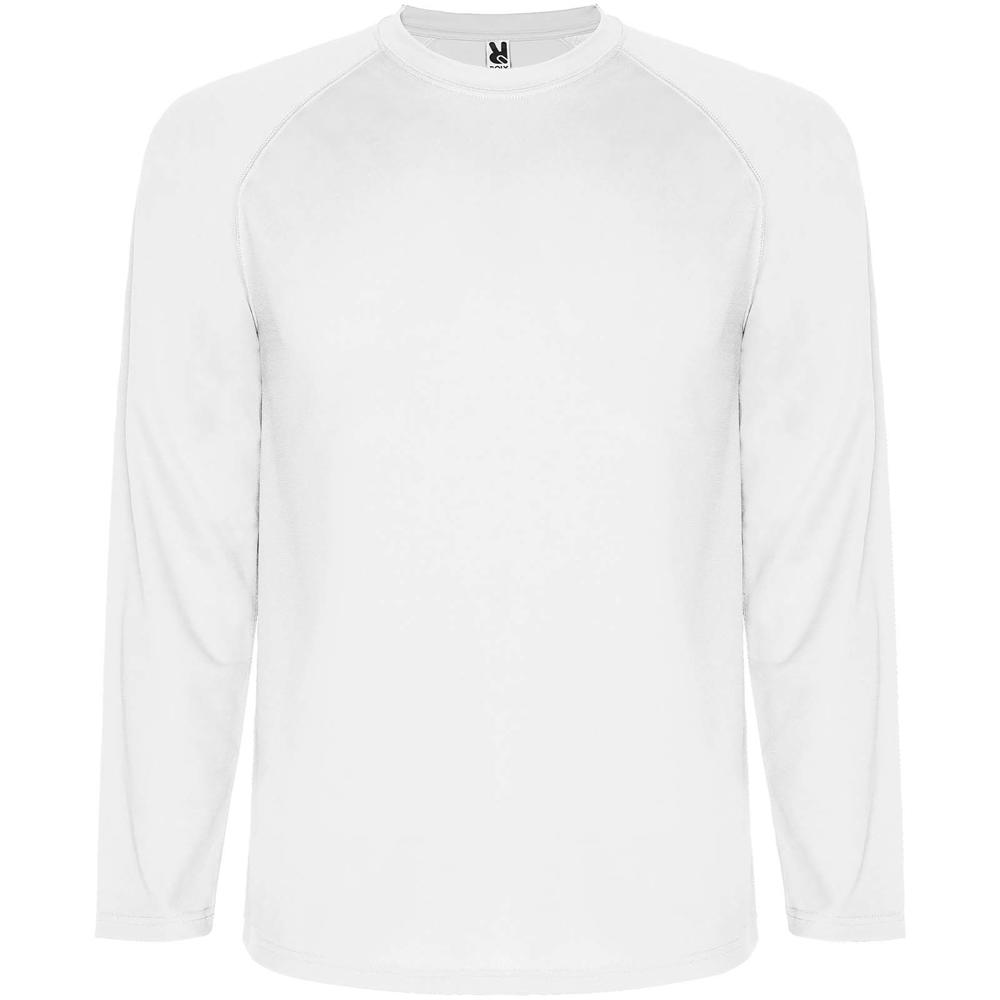Montecarlo kinder sport t-shirt lange mouw - voor bedrijven en relatiegeschenken - Wit