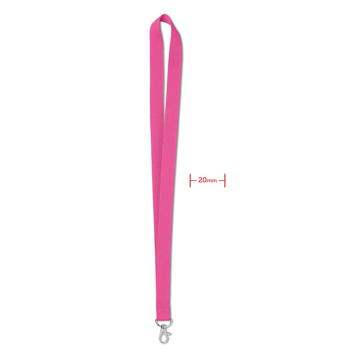 SIMPLE LANY - Lanyard 20 mm - voor bedrijven en relatiegeschenken - fuchsia
