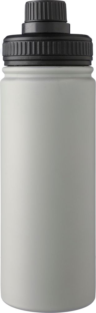 Roestvrijstalen dubbelwandige 500 ml drinkfles Chad - voor bedrijven en relatiegeschenken - Grijs