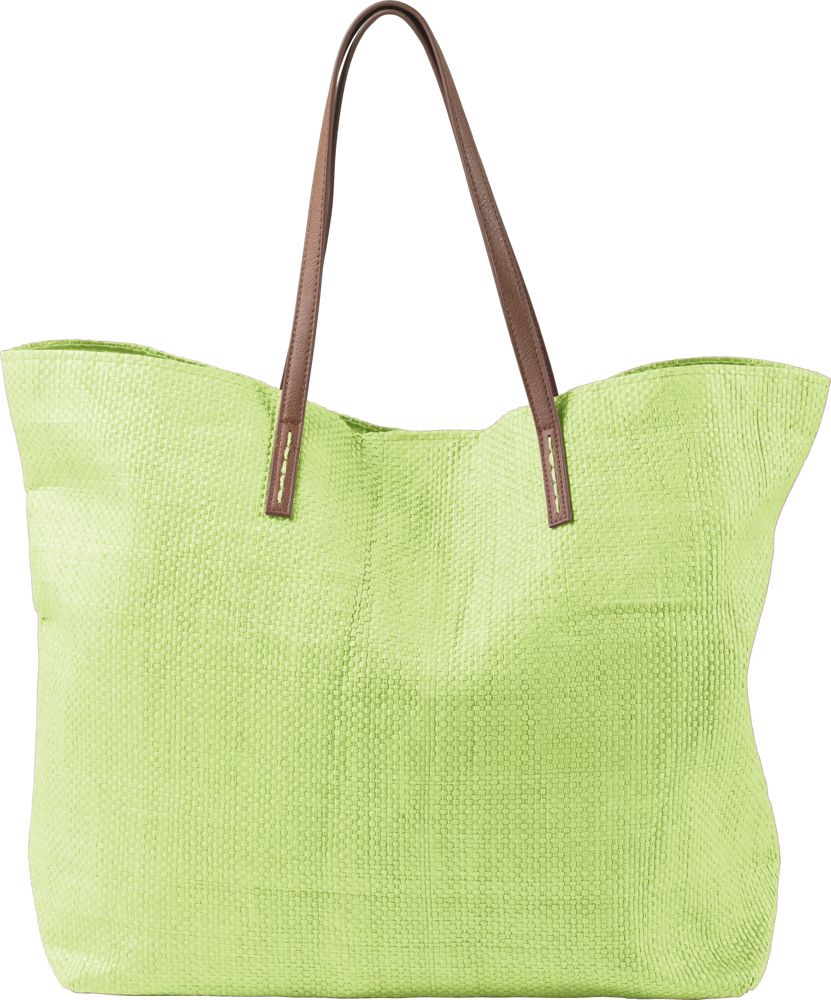Gelamineerde non-woven (180 gr/m²) strandtas Sana - kopen of bedrukken - Lime