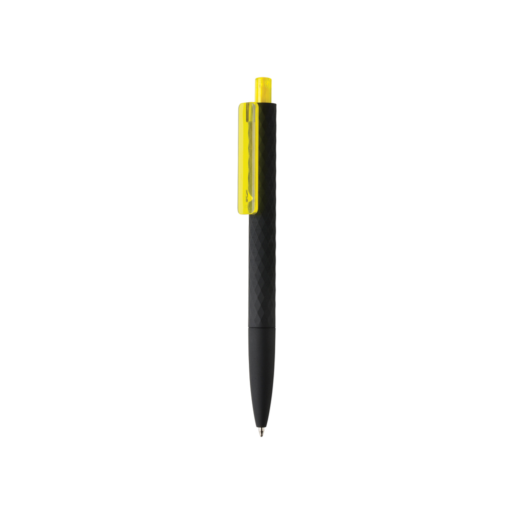 X3 RCS R-ABS smooth touch pen - met logo of onbedrukt bestellen - geel, zwart (± PMS yellow/ ± PMS Black)