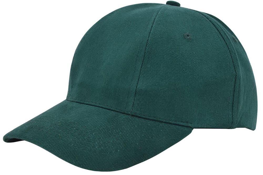 Turned brushed cap - met logo of onbedrukt bestellen - Flessengroen (PMS 3308c) / Flessengroen