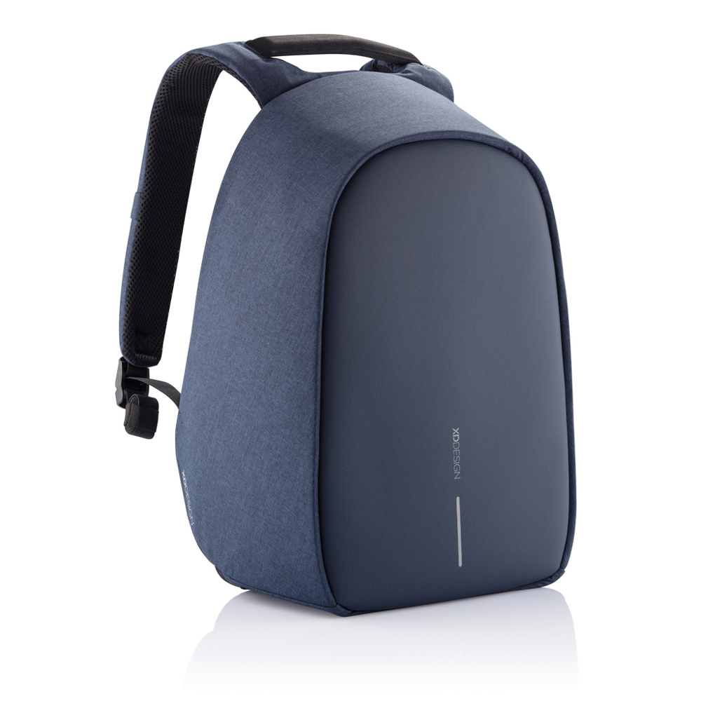 Bobby Hero Regular, anti-diefstal rugzak - met logo of onbedrukt bestellen - donkerblauw, zwart (± PMS 539/ ± PMS Black)