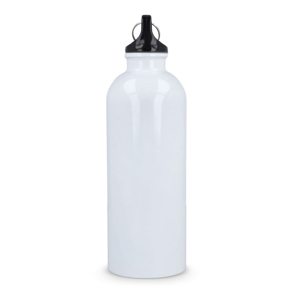 Gerecycled RVS Enkelwandige fles met Karabijnhaak 500ml