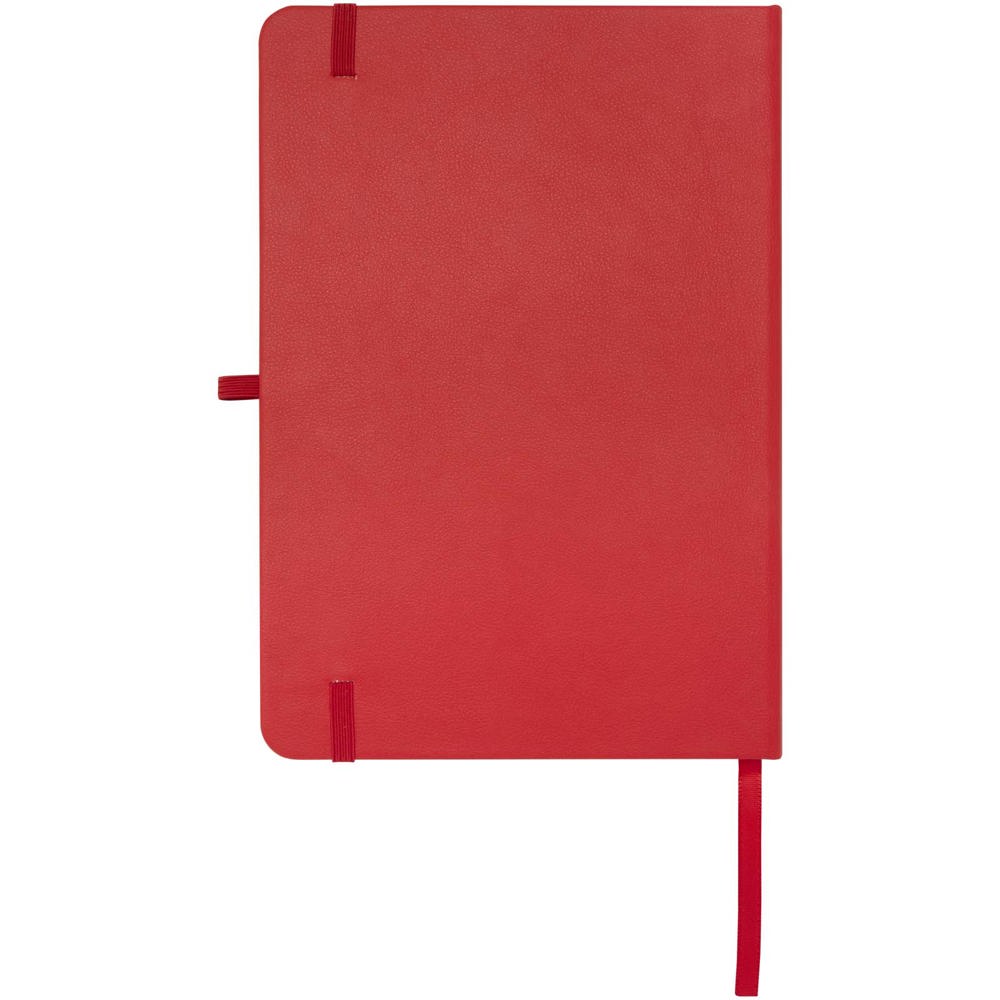 Teak A5 gerecycled notitieboek met harde kaft en gelinieerde pagina's