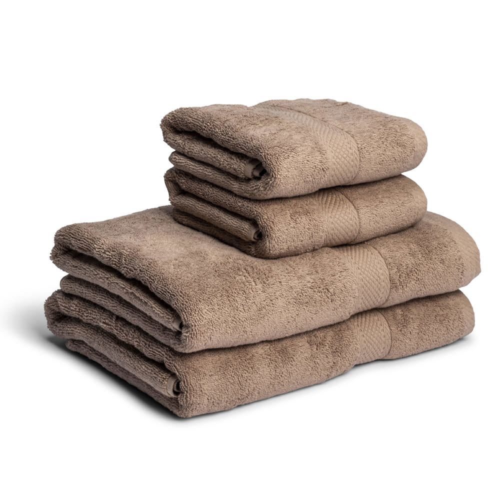 Lord Nelson Fairtrade handdoek 70x130cm set van 3 - voor bedrijven en relatiegeschenken - Licht Bruin