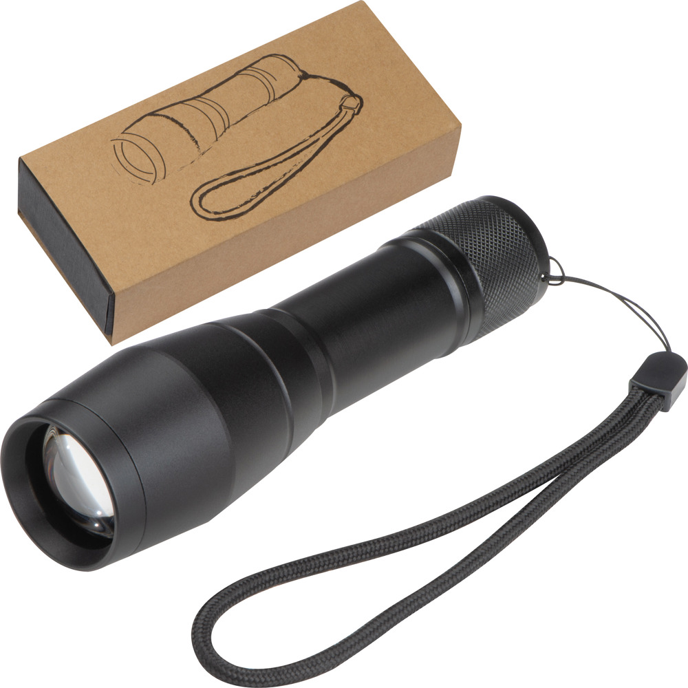 LED zaklamp met 3 verschillende lichtfuncties - met logo of onbedrukt bestellen