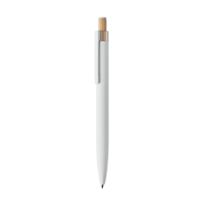 BERGAMO ++ - Gerecyclede aluminium pen - met logo of onbedrukt bestellen - Wit