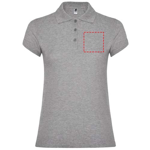 Star 200 g/m² damespolo met korte mouwen