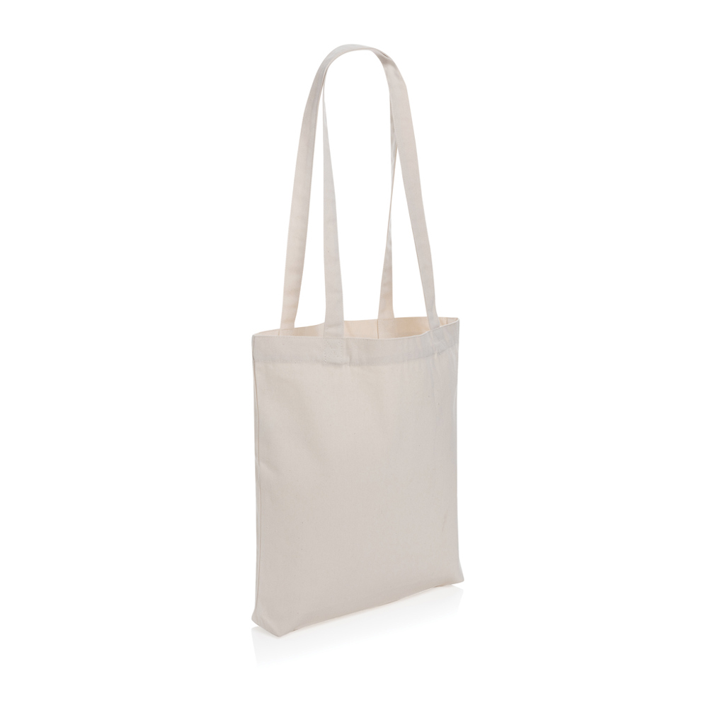 Impact AWARE™ gerecycled katoenen draagtas 330gsm - bedrukt of onbedrukt verkrijgbaar - gebroken wit (± PMS Natural)
