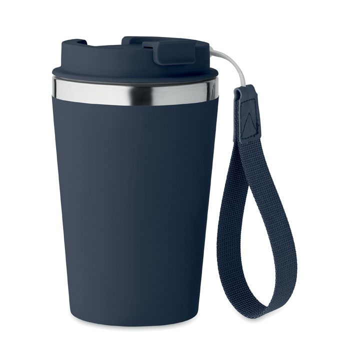 TOPAZ - Dubbelwandige beker 350ml - met logo of onbedrukt bestellen - Marineblauw