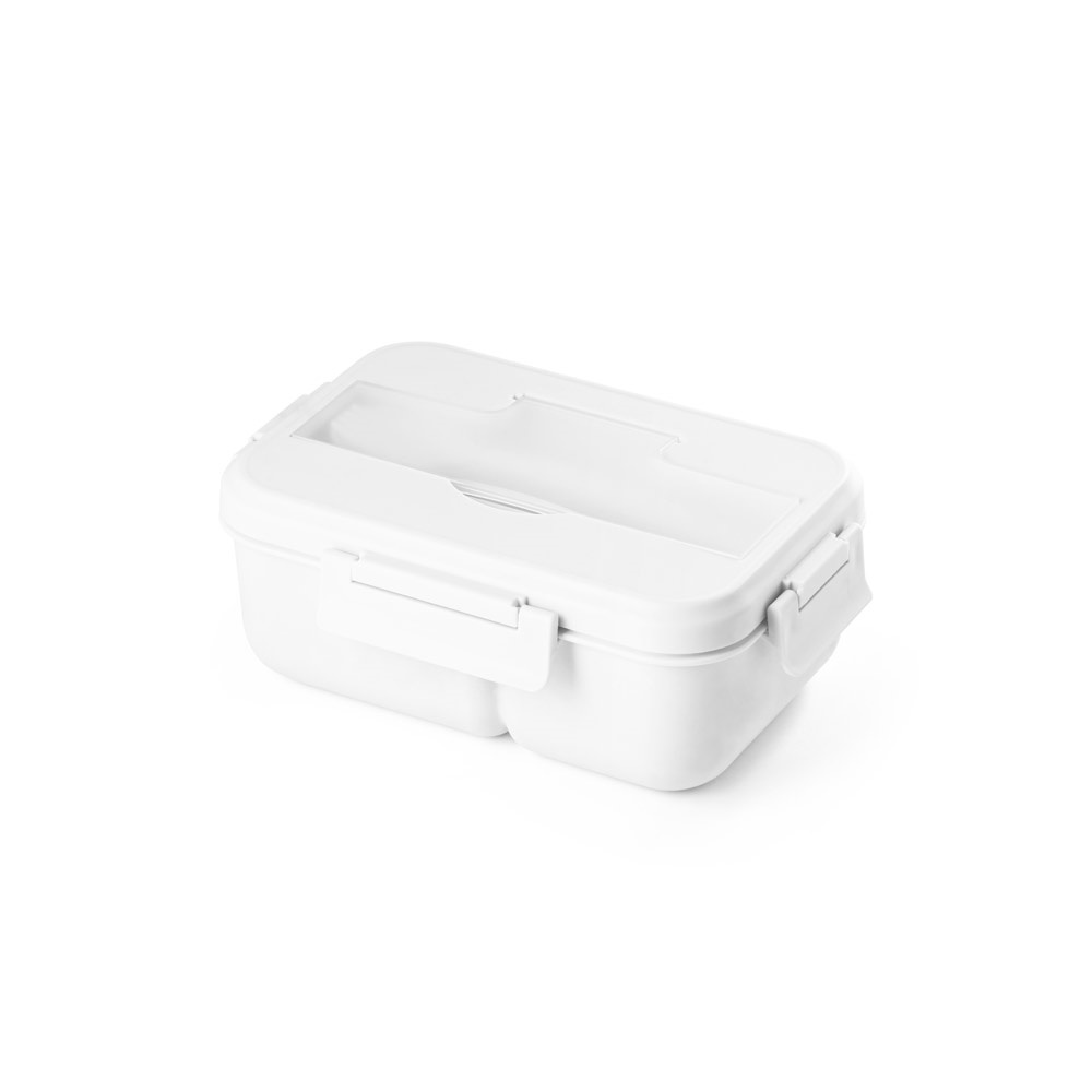 PYRUS. Lunchdoos. 1000 mL PP hermetisch doosje - bedrukt of onbedrukt verkrijgbaar - Wit